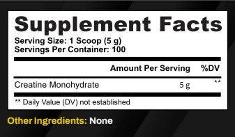 Creatine Monohydrate - Instantized & Unflavored